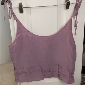 Light purple strappy crop top